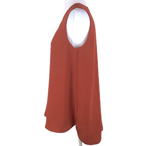 Ann Taylor Sleeveless Copper Blouse - Picture 2 of 3
